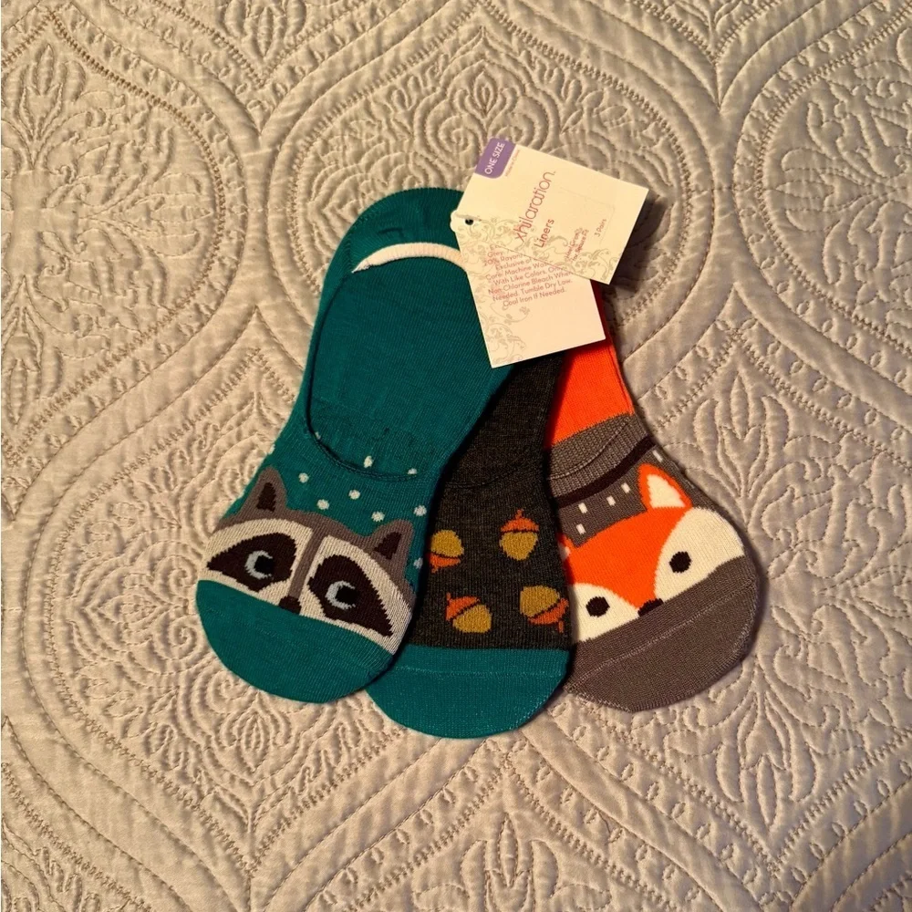 NWT XHILARATION. Sock/liners 3 pair.
